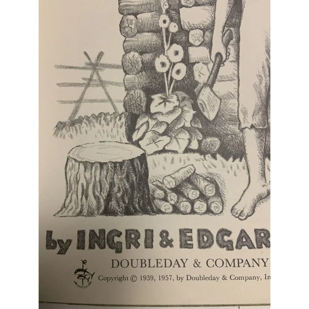 1957 Abraham Lincoln by Ingri & Edgar Parin d'Aulaire Hardback W/ Dust Jacket AO - Picture 5 of 7